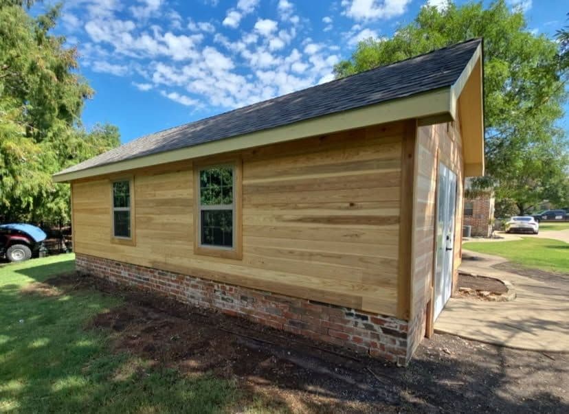 Greenhouse to Shed Transformation Adds Classy Storage image