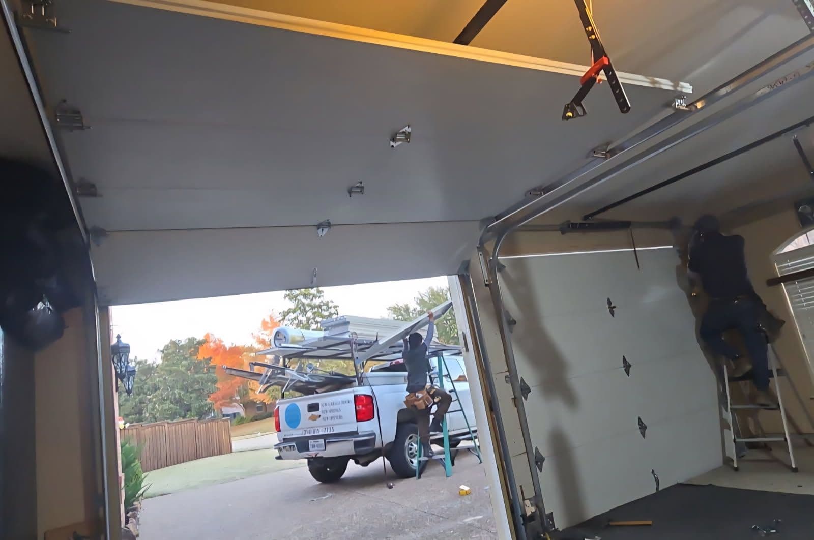 Project Sleek Insulated Garage Door Installation in Prosper image