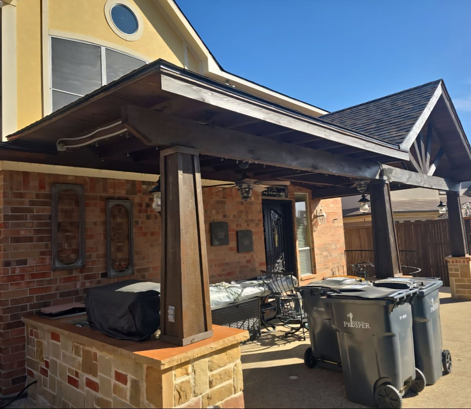 Gallery photos for Cedar Fence Rebuild and Patio Enhancement Boosts Privacy and Style: Image #2