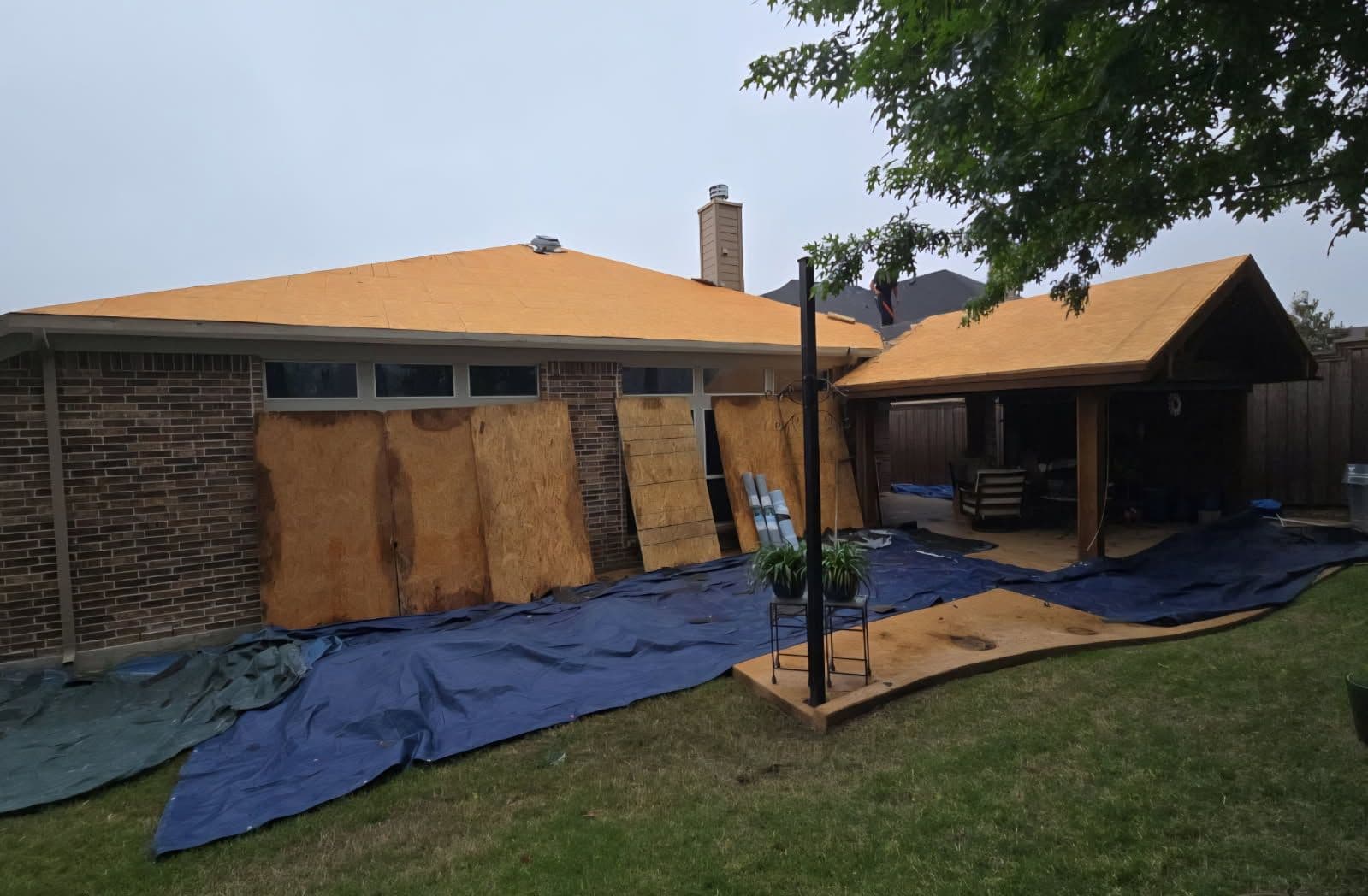 Gallery photos for Full roof replacement and chimney pan upgrade in McKinney TX: Image #1