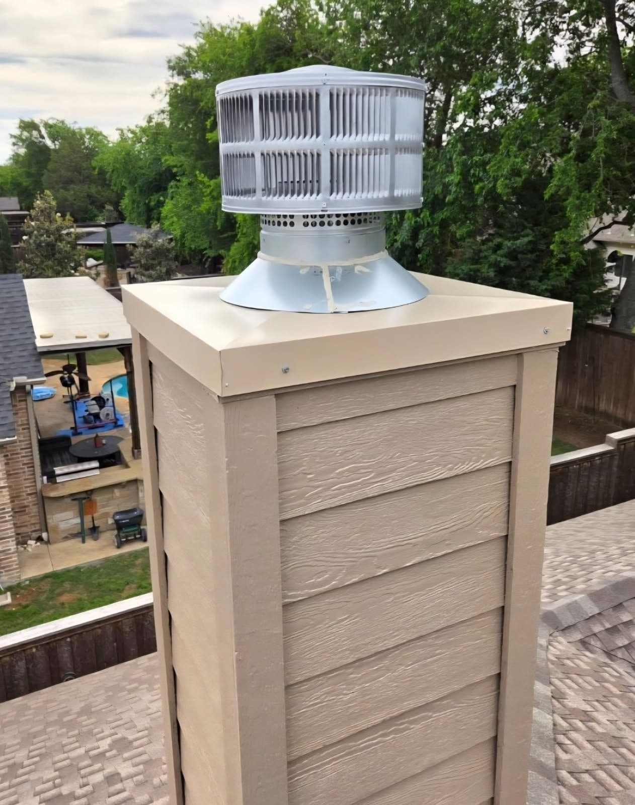 Gallery photos for Full roof replacement and chimney pan upgrade in McKinney TX: Image #2