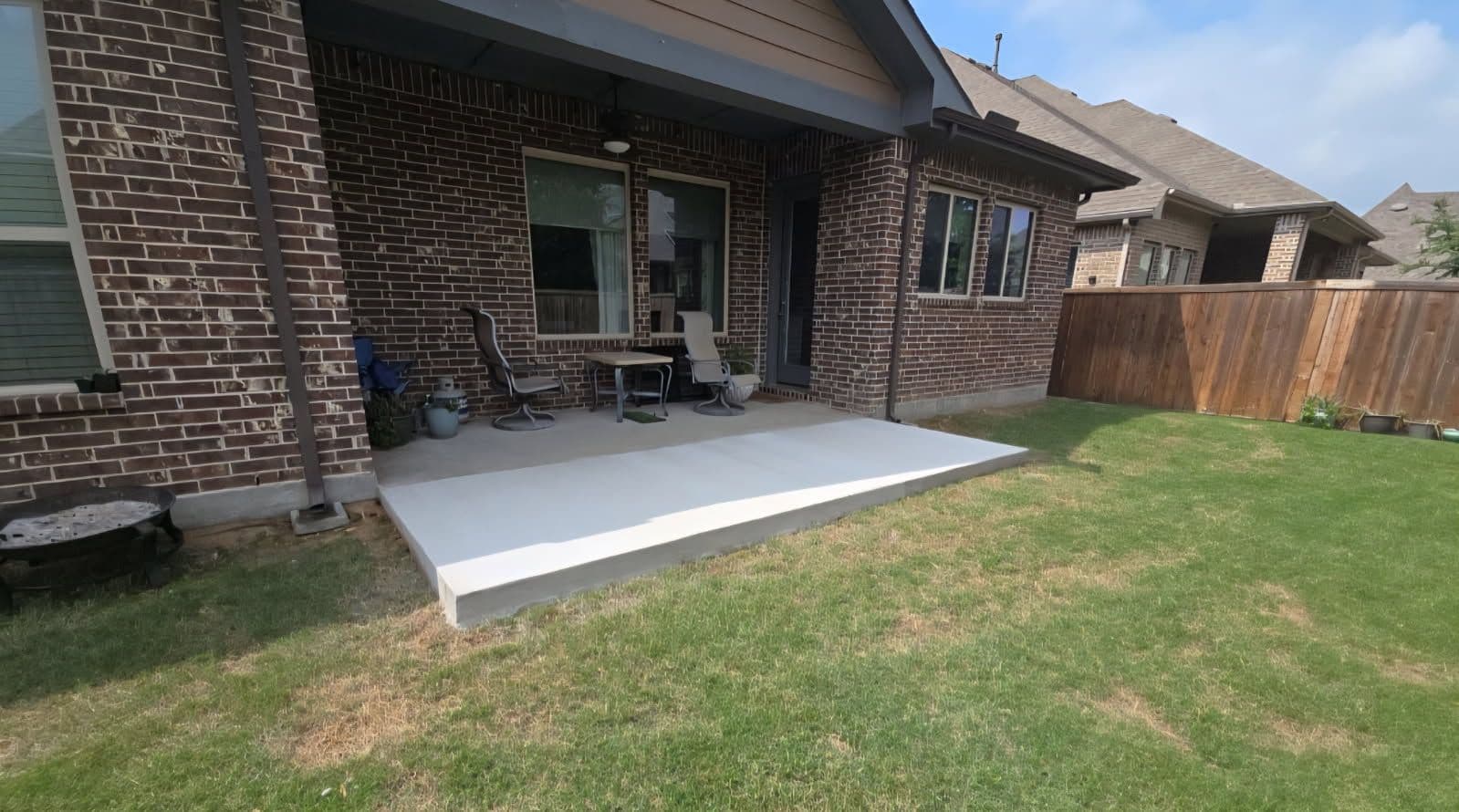 Concrete Patio Add-On Gives Celina Backyard More Room image