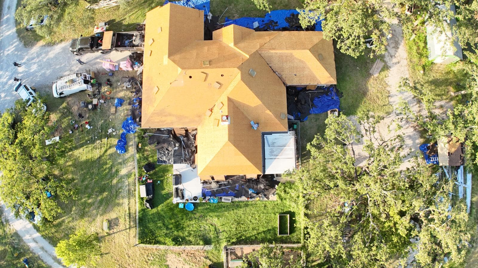 Texas Roof Replacement in Full Swing at Early Morning image