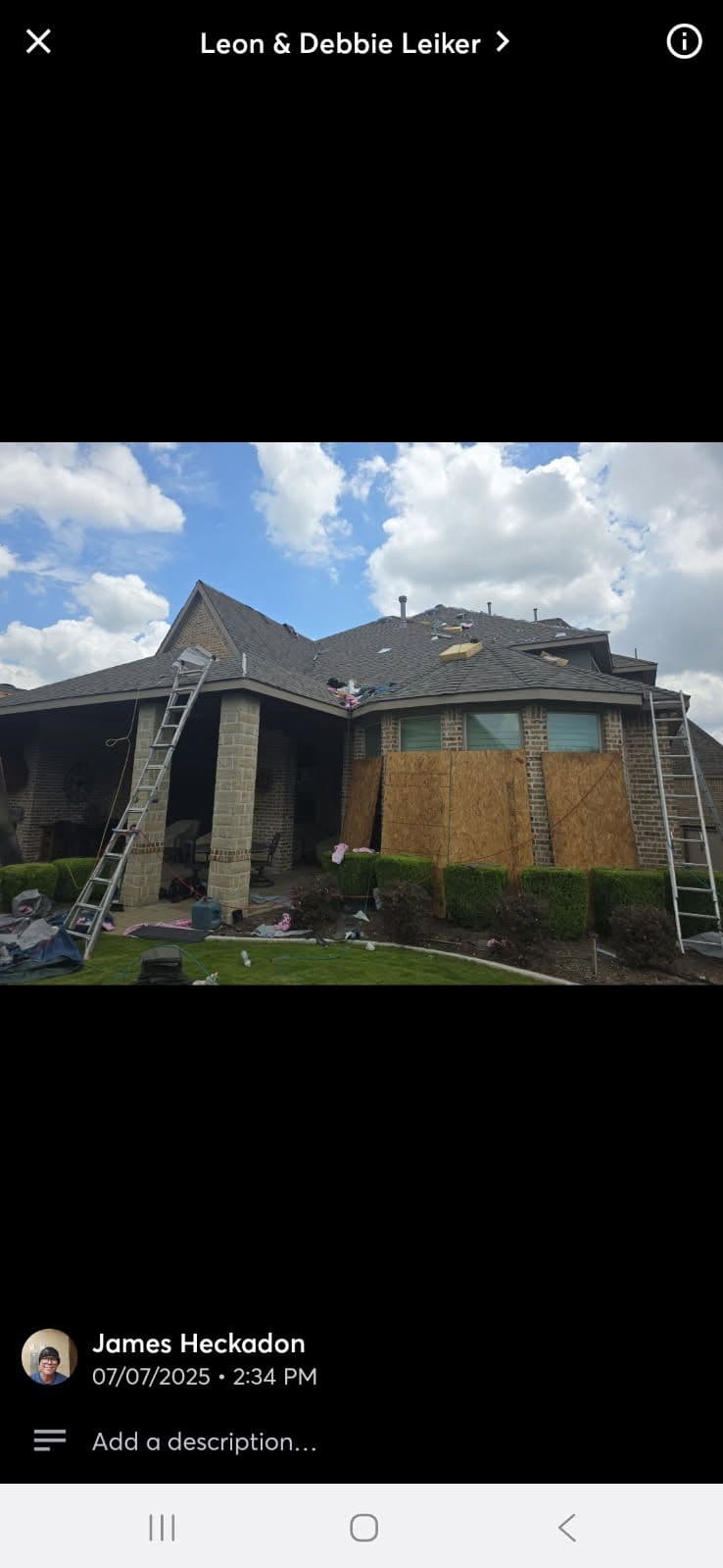 Gallery photos for Efficient Roof Installation in Prosper, Texas: Image #1