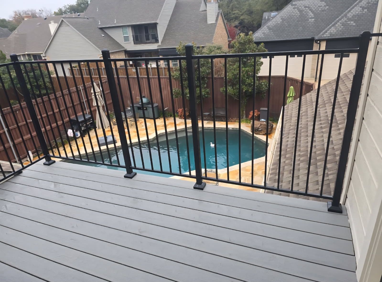 Gallery photos for Patio Upgrade with Trex Decking and Iron Railings: Image #1